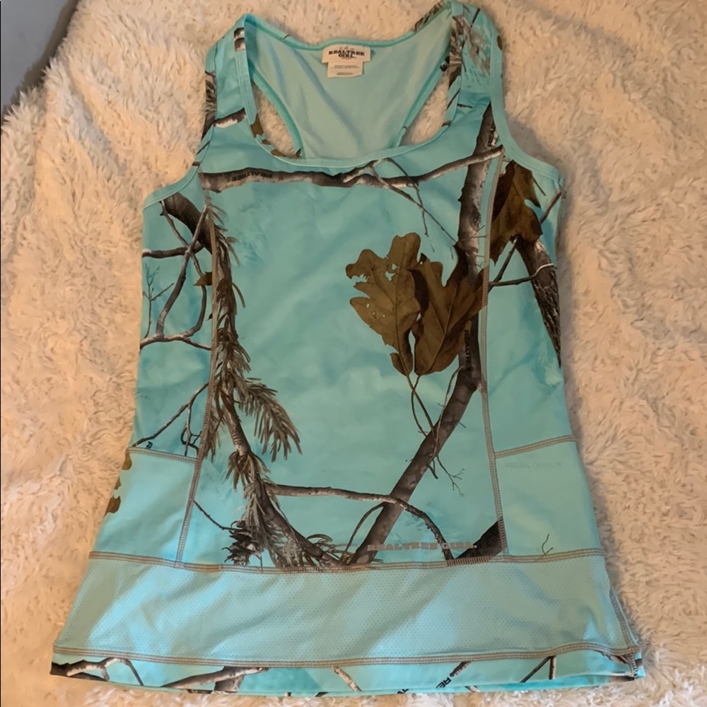 Realtree Girl Aqua Tank Top
